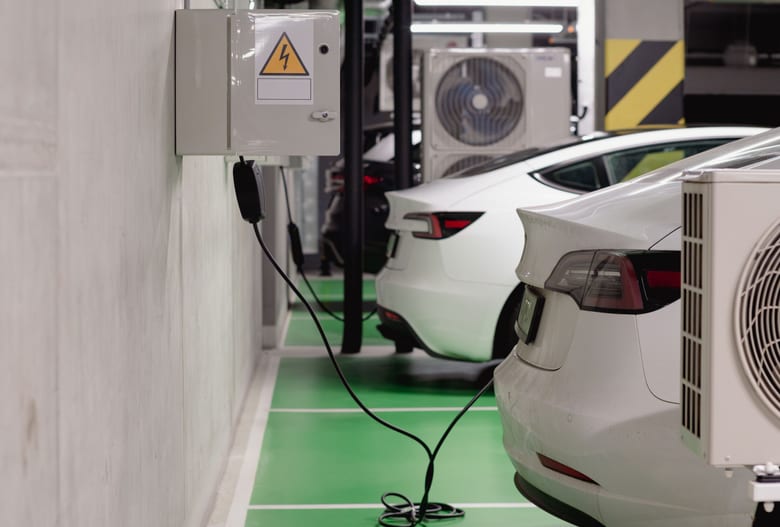Commercial EV charging installation in Maryland